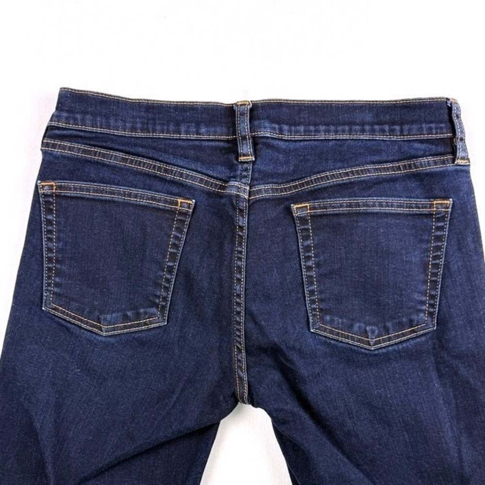 J Crew Stretch Dark Wash Skinny Jeans Women Size 27x31 - Picture 5 of 8